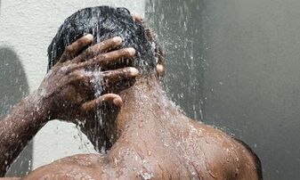 Contrast shower to increase the effectiveness