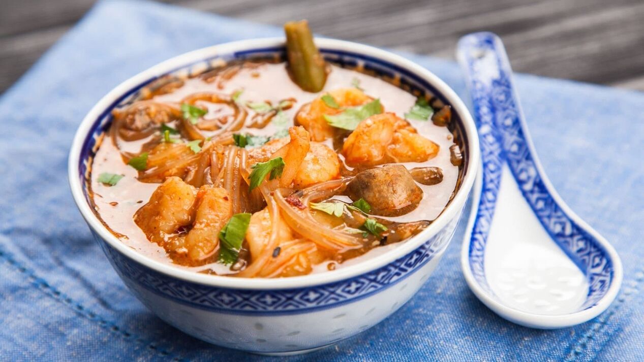 Shrimp soup increases vitality