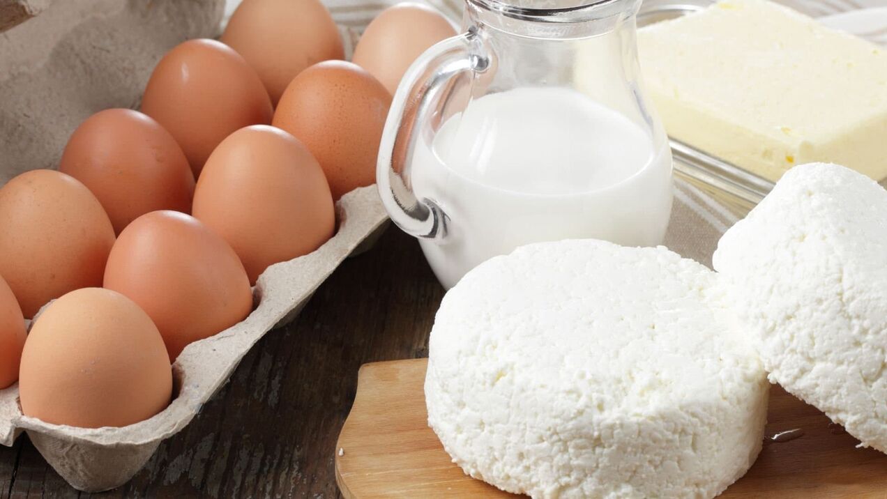eggs and dairy products to increase potency
