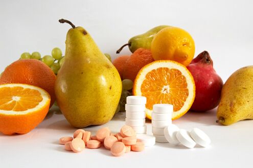 Mixture of fruits and vitamins good for men's health