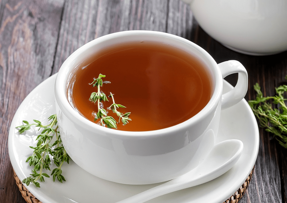 tea with thyme to increase potency