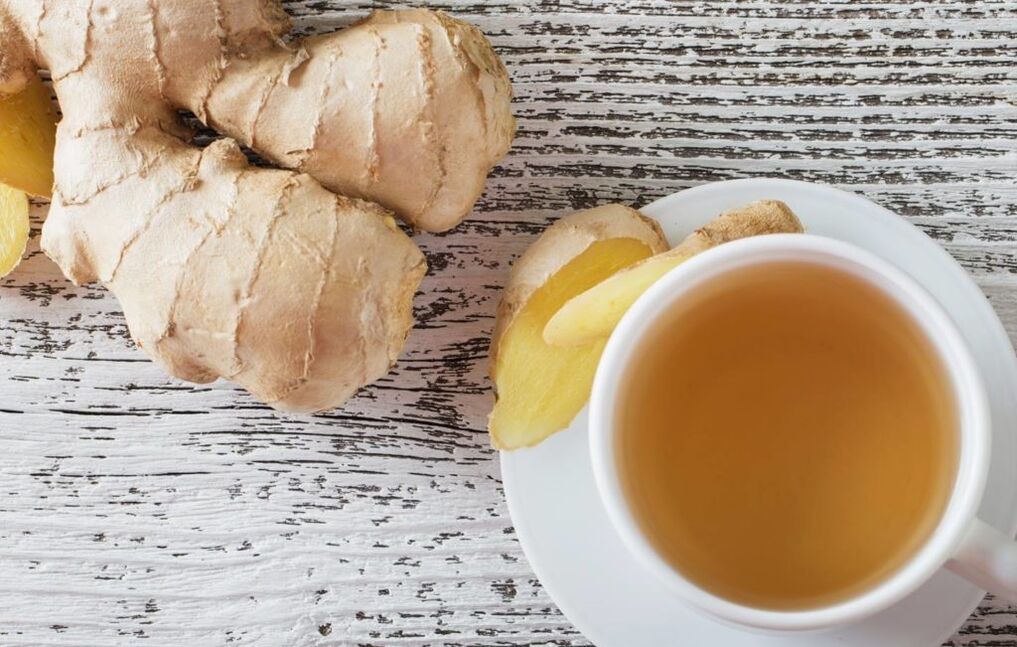 tea with ginger for effect