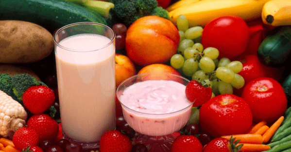 vegetable and fruit yoghurt to effect