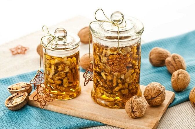 honey with nuts to effect